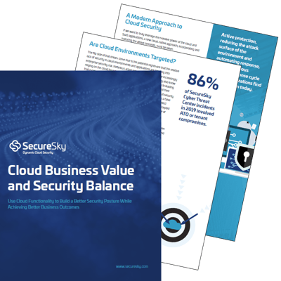 SecureSky Cloud Business Value and Security Balance eBook